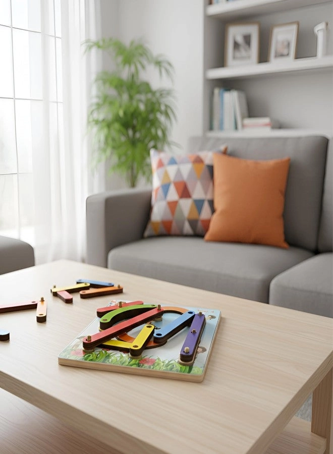 Wooden Alphanumeric Puzzle Learning Board - 28 pieces