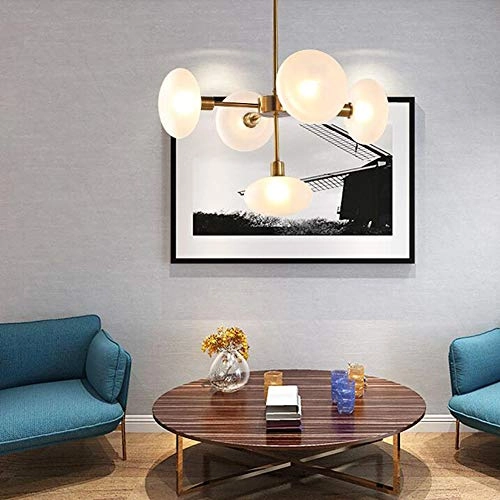 Modern Creative Iron Art Chandelier - 5 head Gold bronze G9