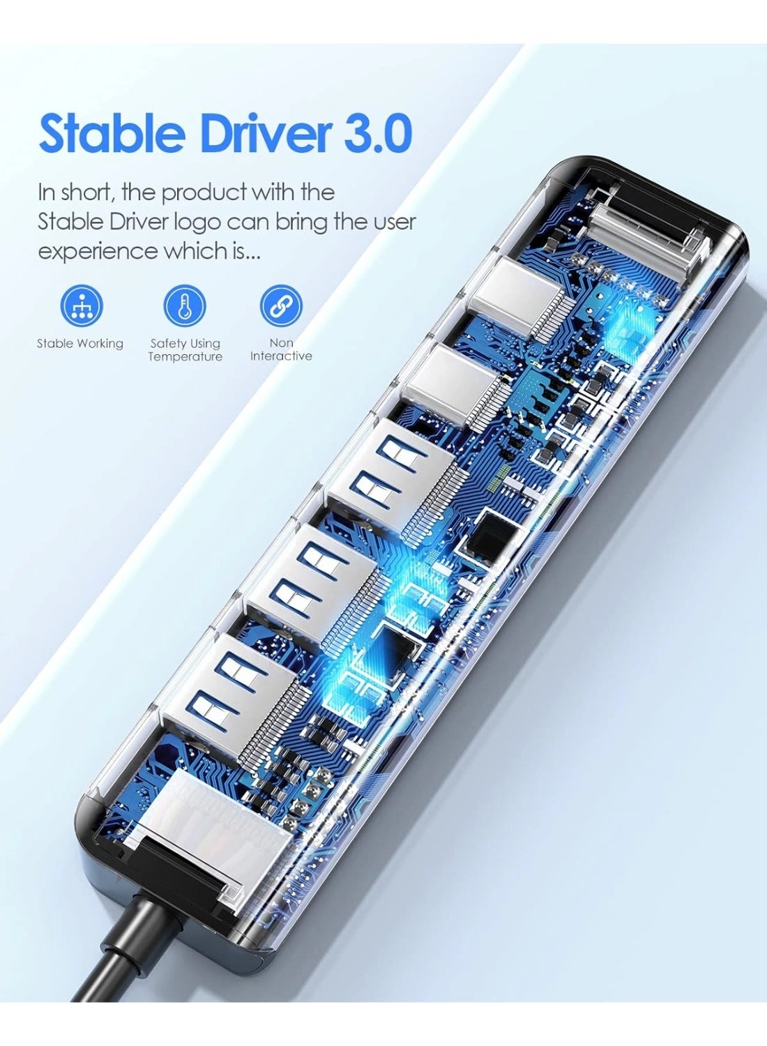 USB C Hub - 6 in 1 4K HDMI 100W PD