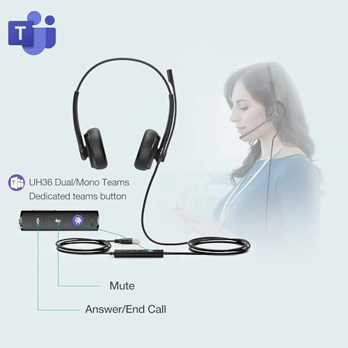 UH34 Dual UC Wired Headset