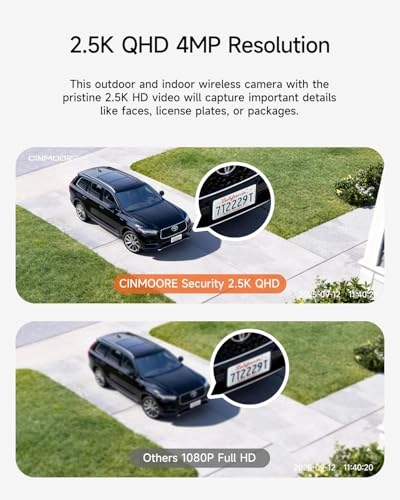 Wireless Wi-Fi Battery Camera 2.5K