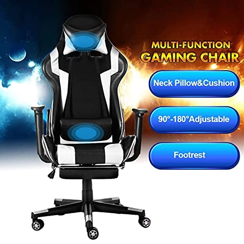 Desk Chair - PU Leather Brown High Back