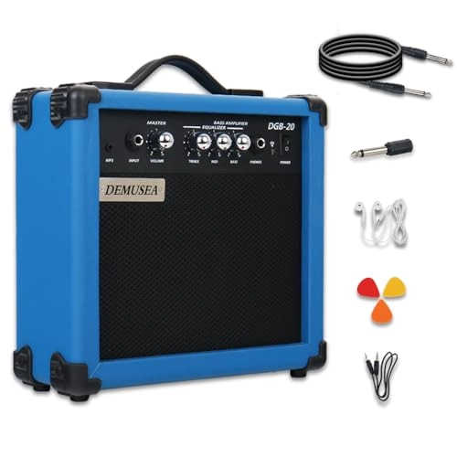 Bass Guitar Amplifier - 20W Portable Headphone Jack