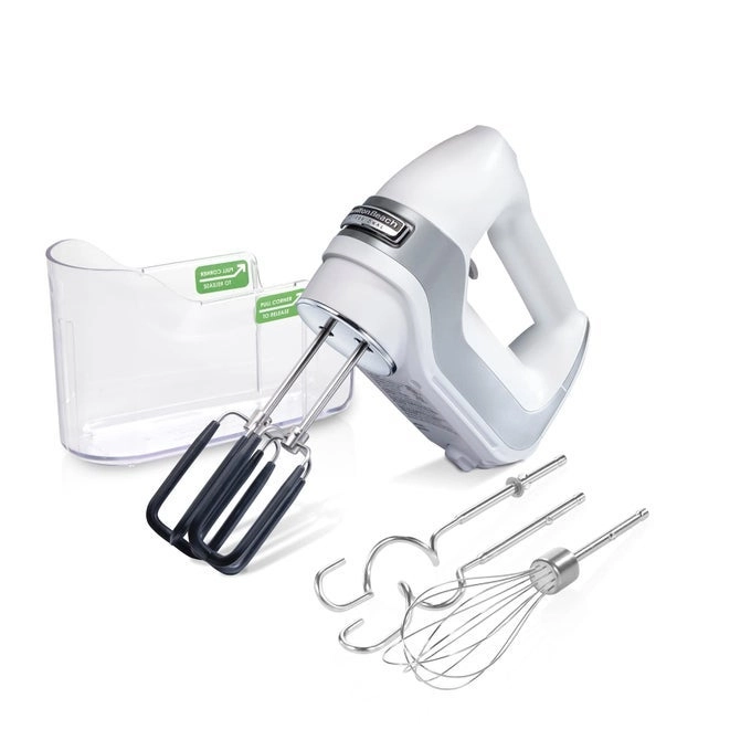 Hamilton Beach Professional 7Speed Digital Electric Hand Mixer - HighPerformance DC Motor SnapOn Storage Case