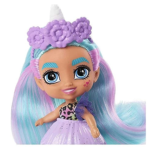 Unicorn Tot Doll - 3.5 Inch Plastic Blue and Purple Hair Ages 4+
