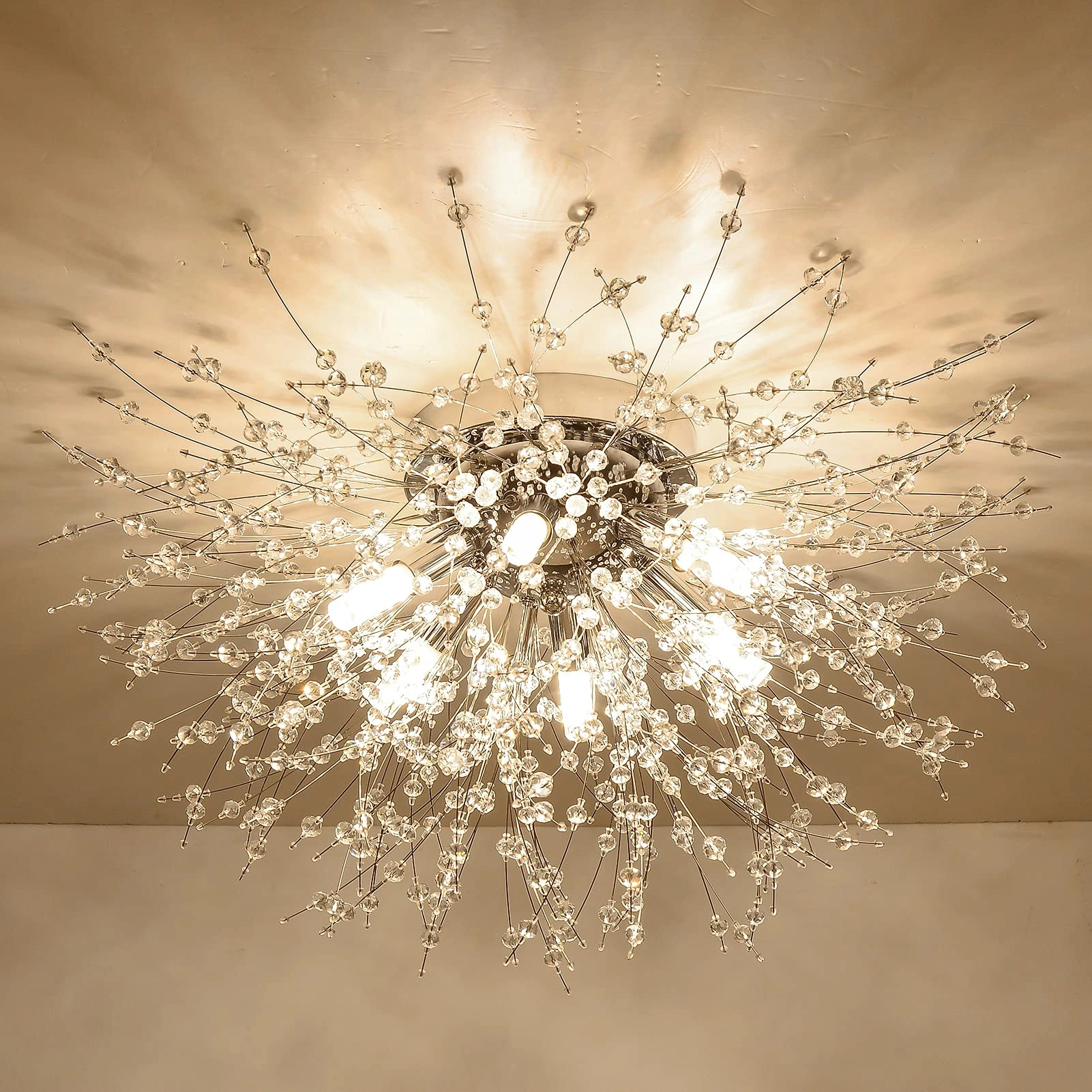 Modern Crystal Ceiling Lights - Dimmable