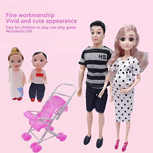 Family Doll Set - Pink Plastic Ages 7+