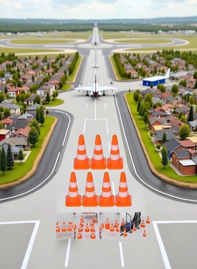 Miniature Road Cone - Plastic 30 Pcs