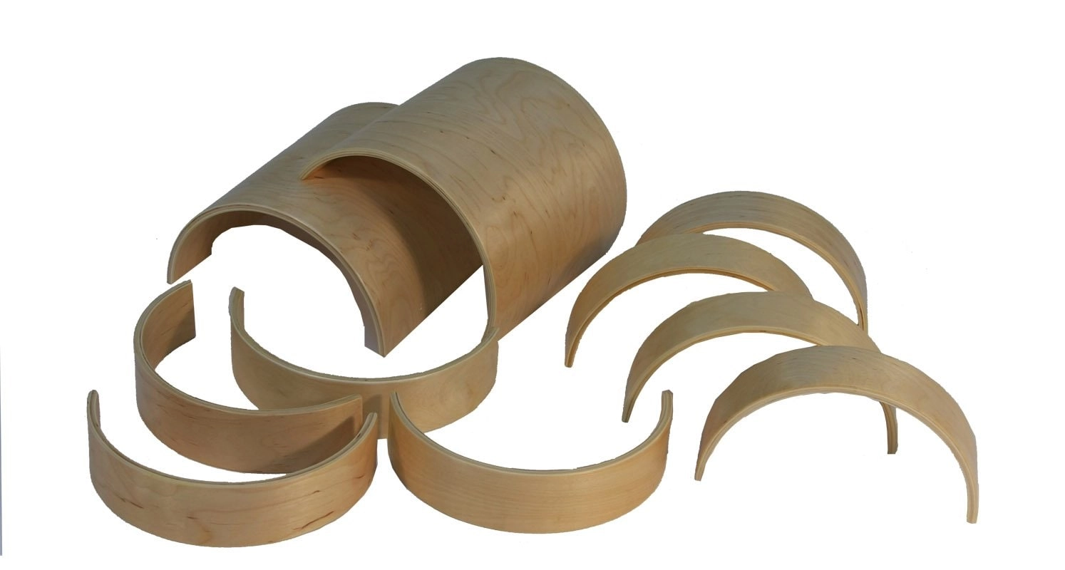 MZA STORES Arch Blocks - Wooden Tunnel Set