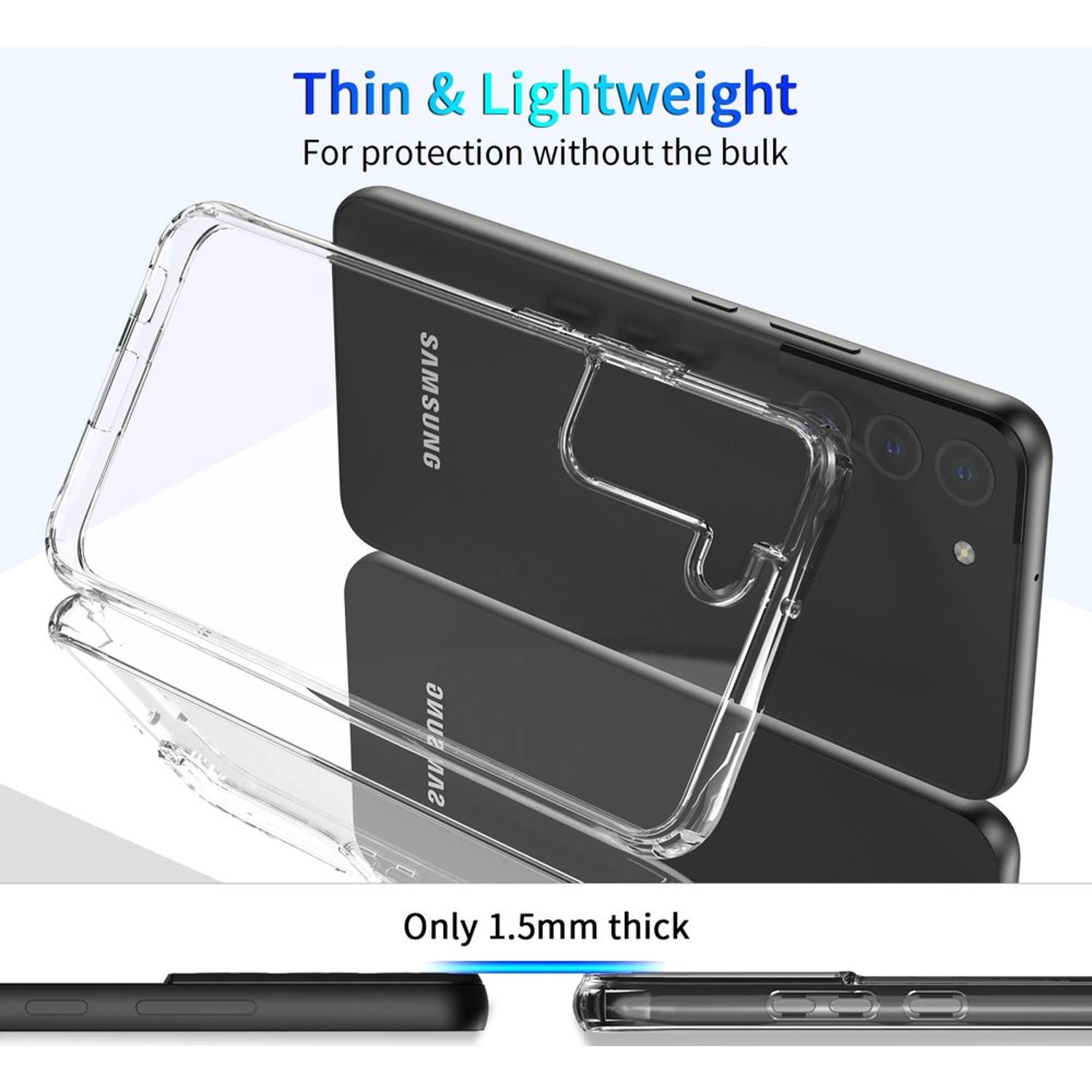 Screen Protector with Case - PC, TPU for Samsung Galaxy S22 Plus