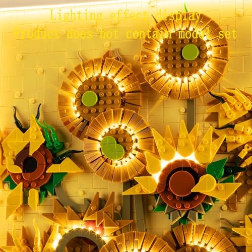 LED Light Kit for LEGO Vincent Van Gogh Sunflowers 31215