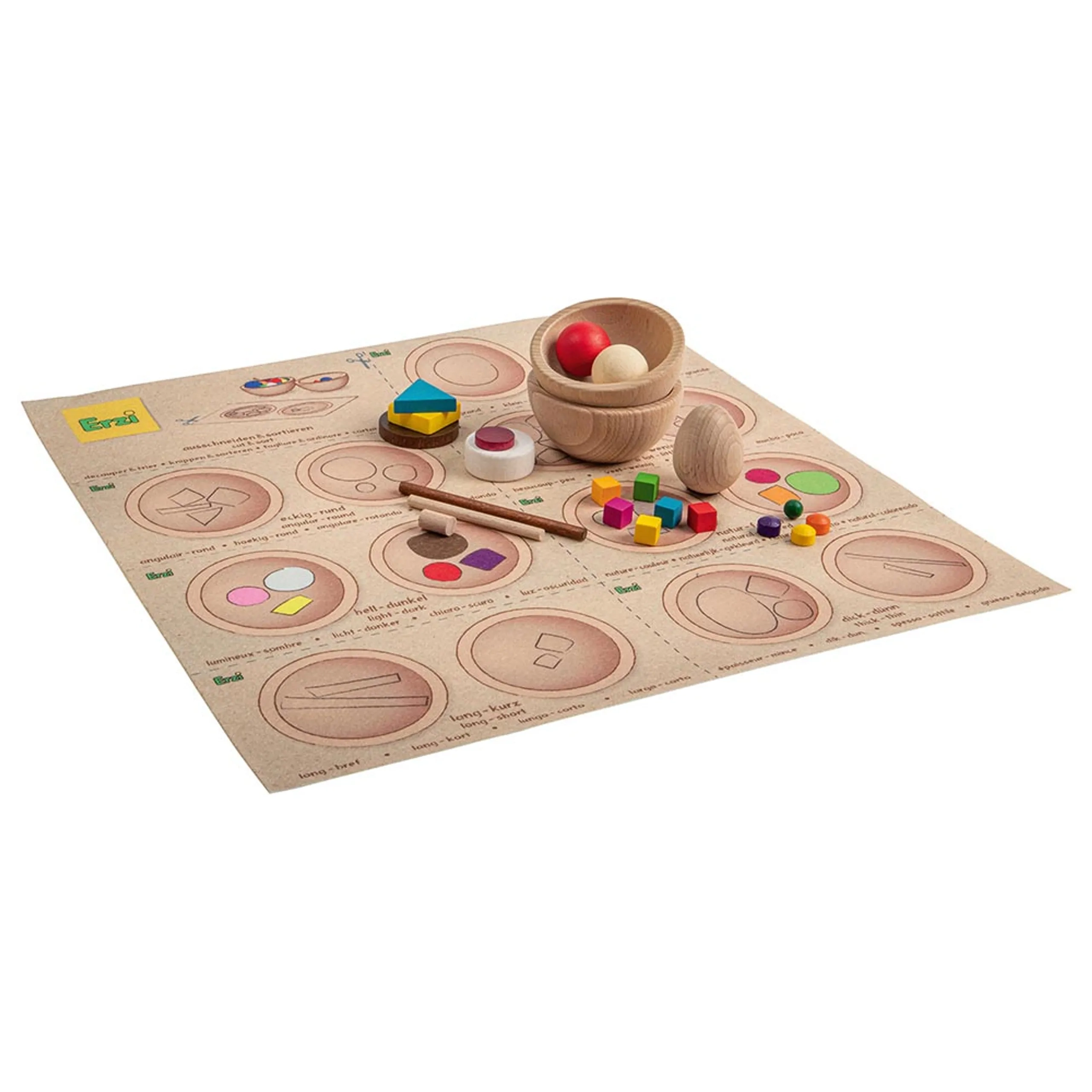Erzi Sort And Companre Educational Game - Suitable for 4 years & above 21 pieces