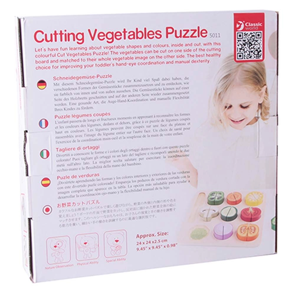 Cutting Vegetables Puzzle, - Suitable for 18 months & above 20 Pcs