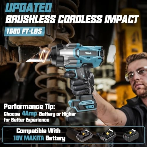 Cordless Impact Wrench - 2200N.m 1/2"