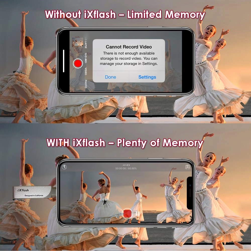 iXflash - USB 3.2 Gen 1 USB Type A & C 256 GB