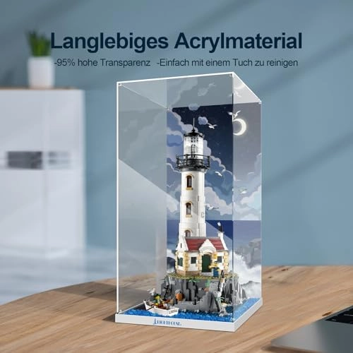 Acrylic Display Case for LEGO Motorized Lighthouse 21335