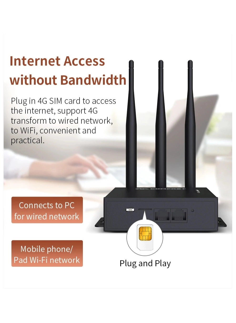 CF-E7 - 2.4G 300Mbps LTE Cat4 150Mbps