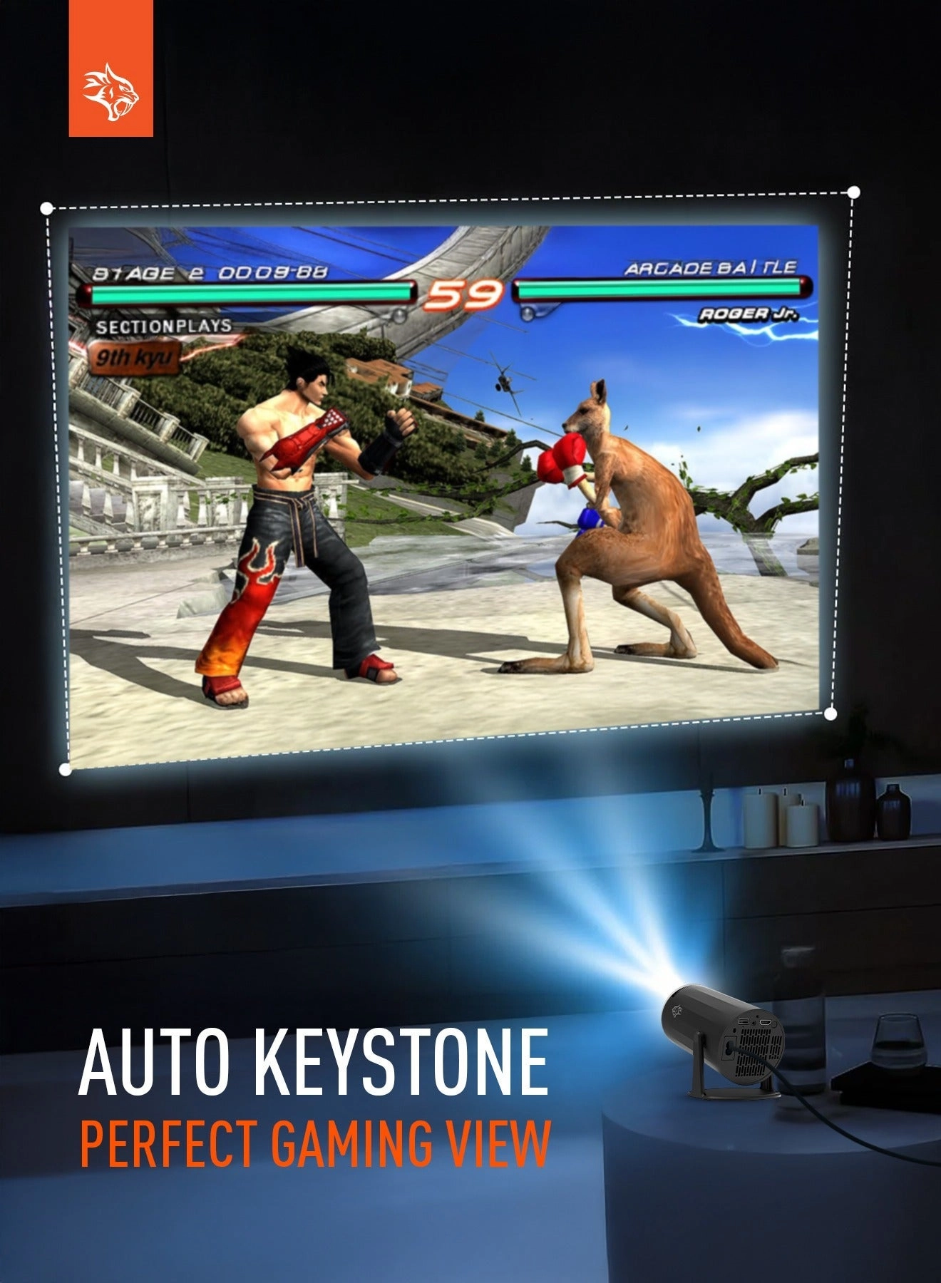 4K Gaming Projector PDX639-BK 150-200 ANSI Lumens