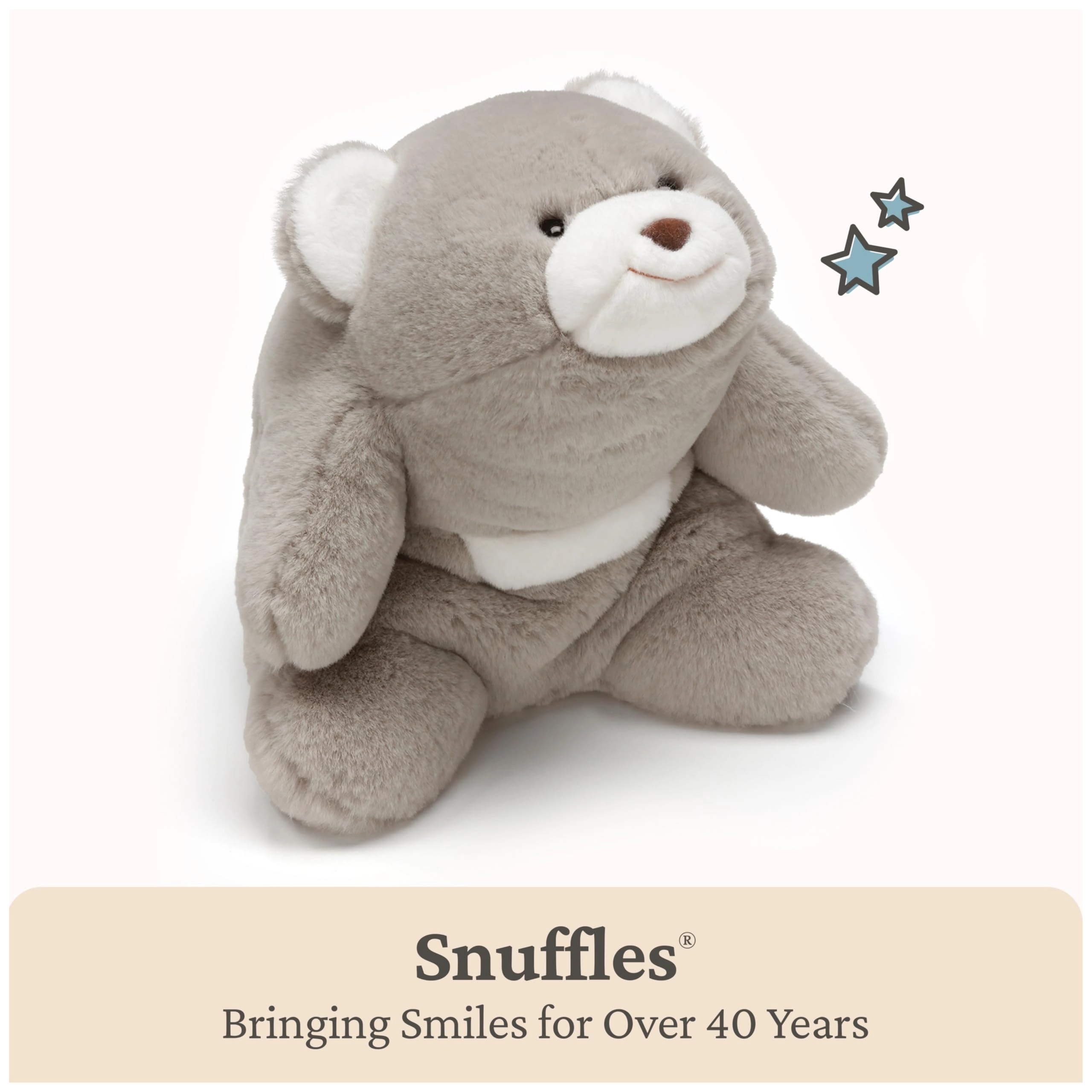 Snuffles Teddy Bear - 10” Gray