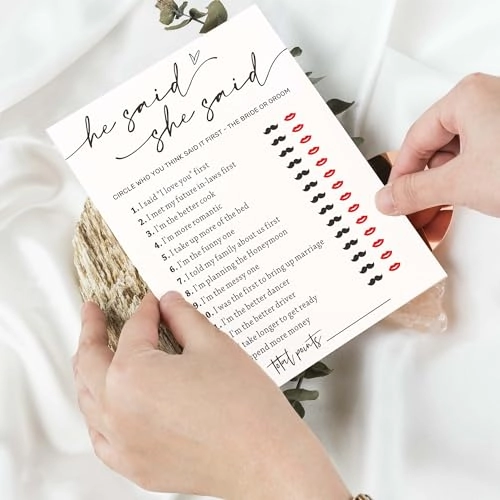 Bridal Shower Bingo - 25 pieces Unisex-Adults