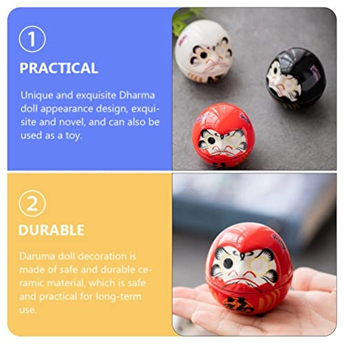 Daruma Doll - Japanese Red Porcelain