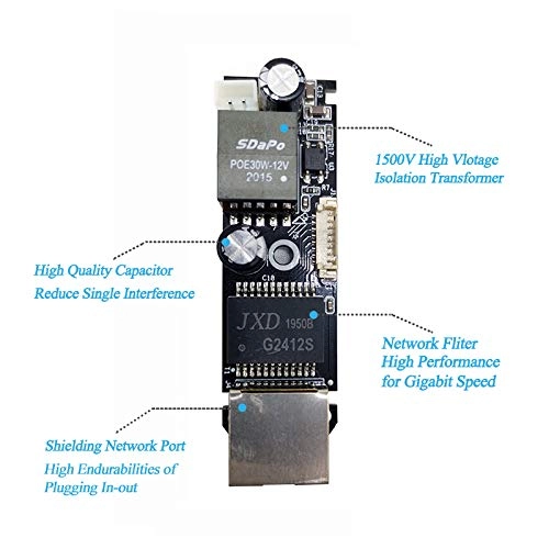 USB0502G - 37V - 57V 5V/2.4A 1 output RJ45 port 10/100/1000Mbps IEEE802.3af 12.5W