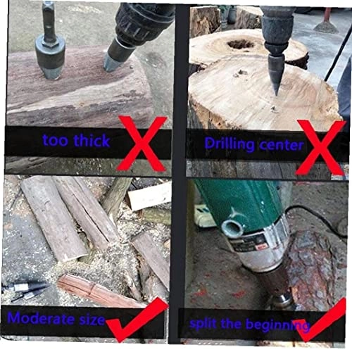 Wood Splitting Drill Bit - 1pc Alloy Steel 32mm