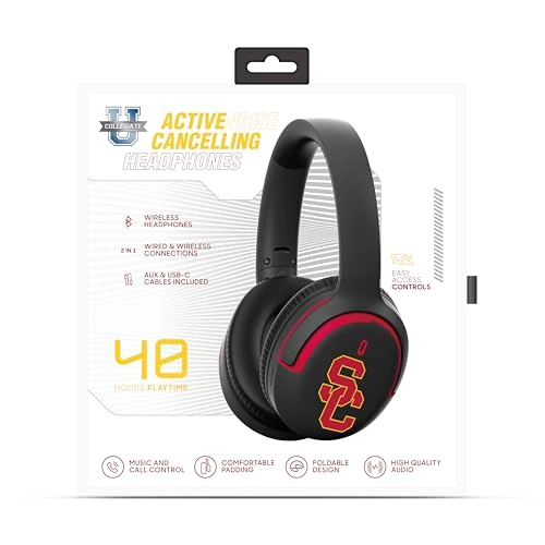 Active Noise Cancelling Over the Ear Headphones - Wireless Headphone