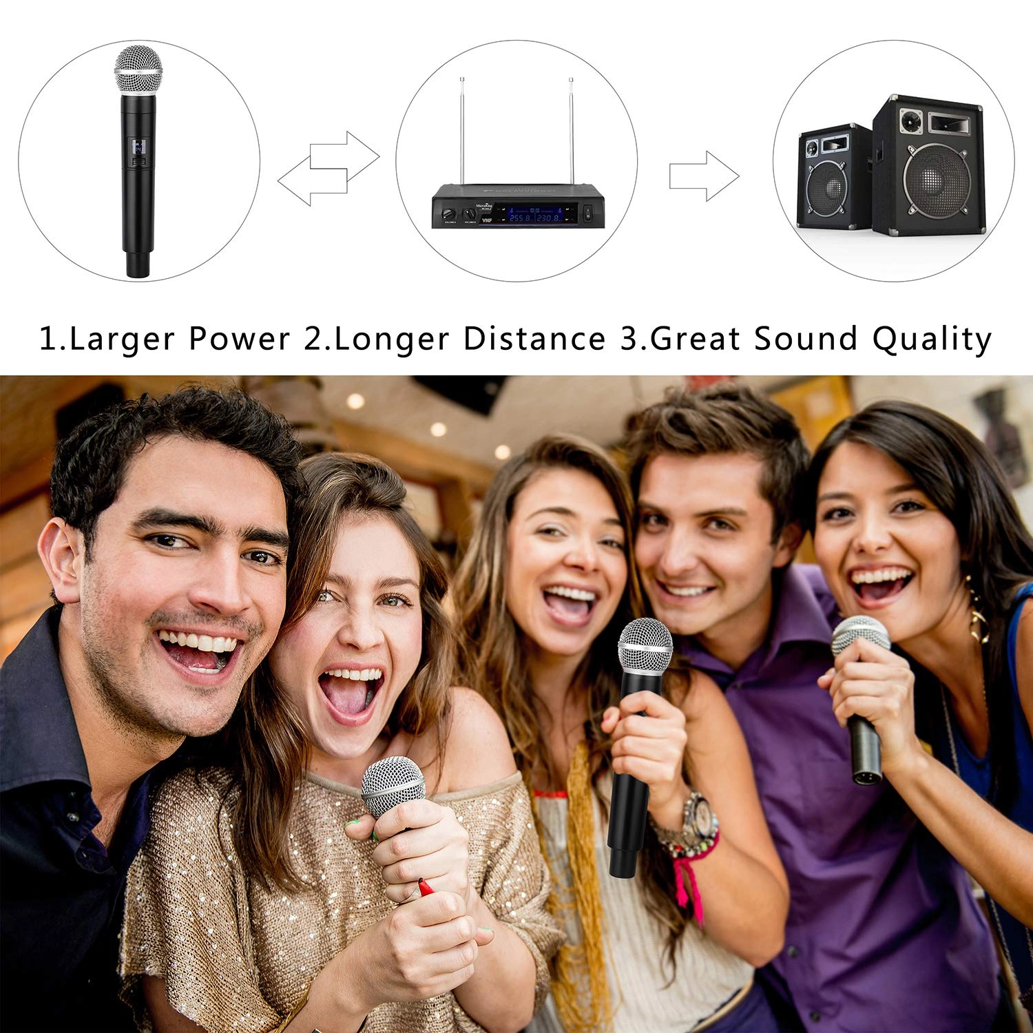 MK3002-2 - 2 wireless microphone VHF