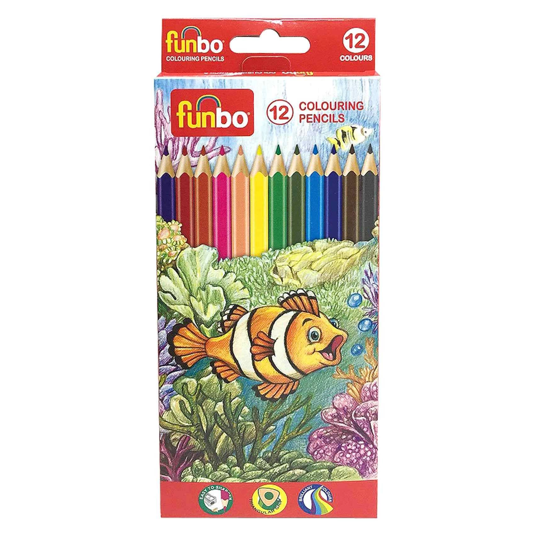 Carrefour Funbo Colour Pencil - 12 PCS