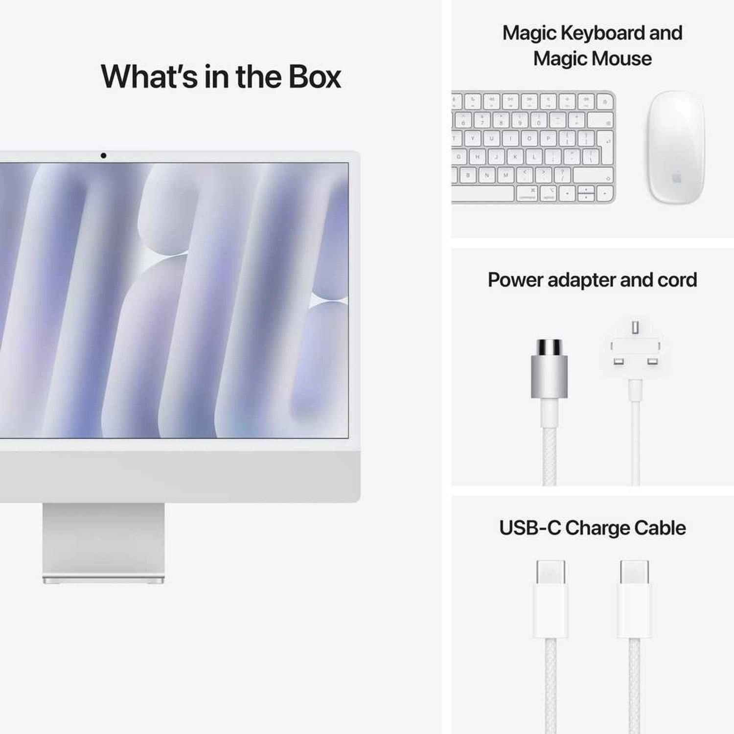 iMac 24-inch M4 10-core CPU and 10-core GPU, 16GB, 256GB SSD - Silver