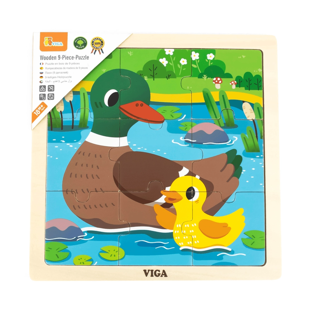 VIGA Duck Puzzle (29464294-44621) - 9 pcs