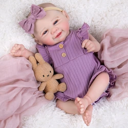 Reborn Baby Doll - 20 inch Vinyl Open Eyes Ages 3+