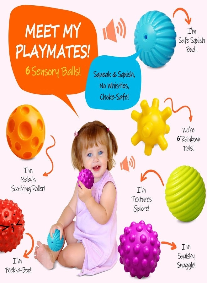 Baby Balls - Bath Toys 6 Pack