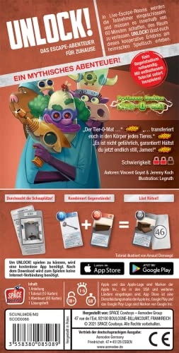 Unlock! Professor Nosides Tier-O-MAT - Family Game, Puzzle Game (German)