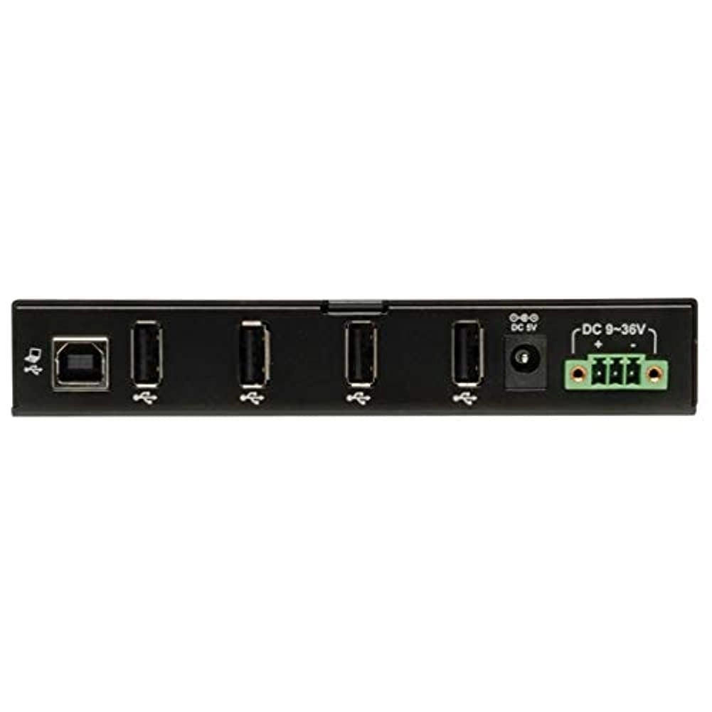 4-Port Rugged Industrial USB 2.0 Hi-Speed Hub - 15kV ESD Metal case