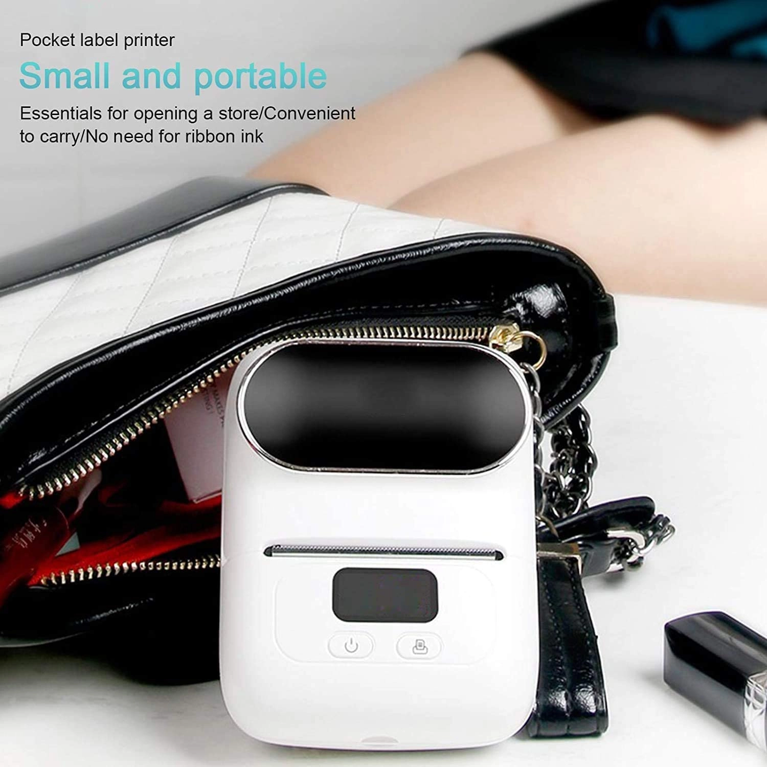 Bluetooth Thermal Label Printer - Ink free printing 15mm