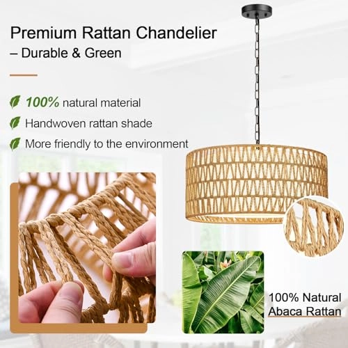 Farmhouse Chandelier - Dimmable
