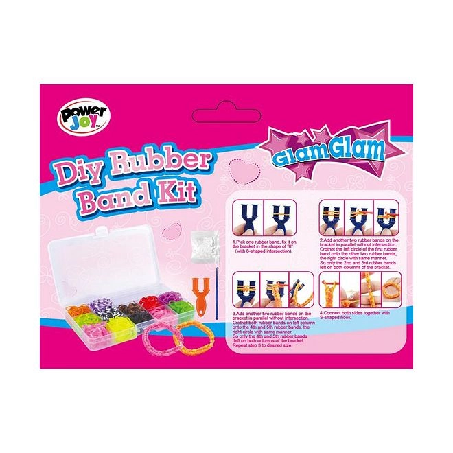 Glamglam DIY Rubber Band Kit - 15 Pieces