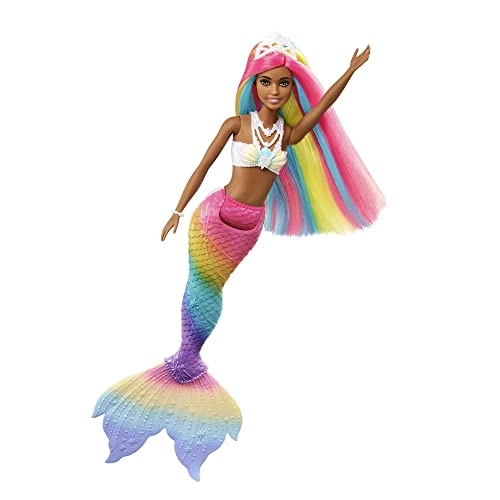 Barbie Dreamtopia Rainbow Magic Mermaid - Rainbow Hair Water-Activated Color Change Ages 3+