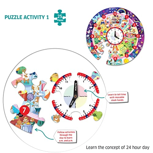Busy Bear's Day Tell The Time Puzzle - 3-5 37 pieces