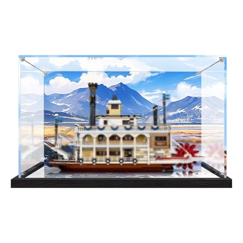 Acrylic Display Case for LEGO 21356 River Steamboat - 3mm