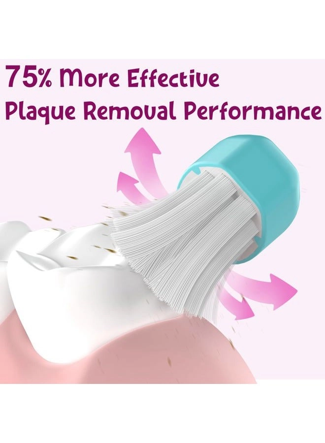 HX6321_8US - Pack of 8 Pink-green Kids 7+