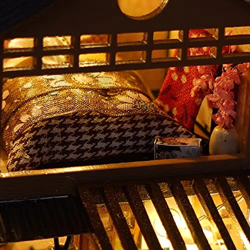 DIY Miniature Dollhouse Kit - 3D Wooden LED Light