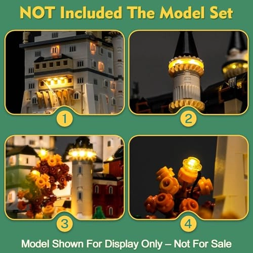 Light kit for LEGO Neuschwanstein Castle 21063