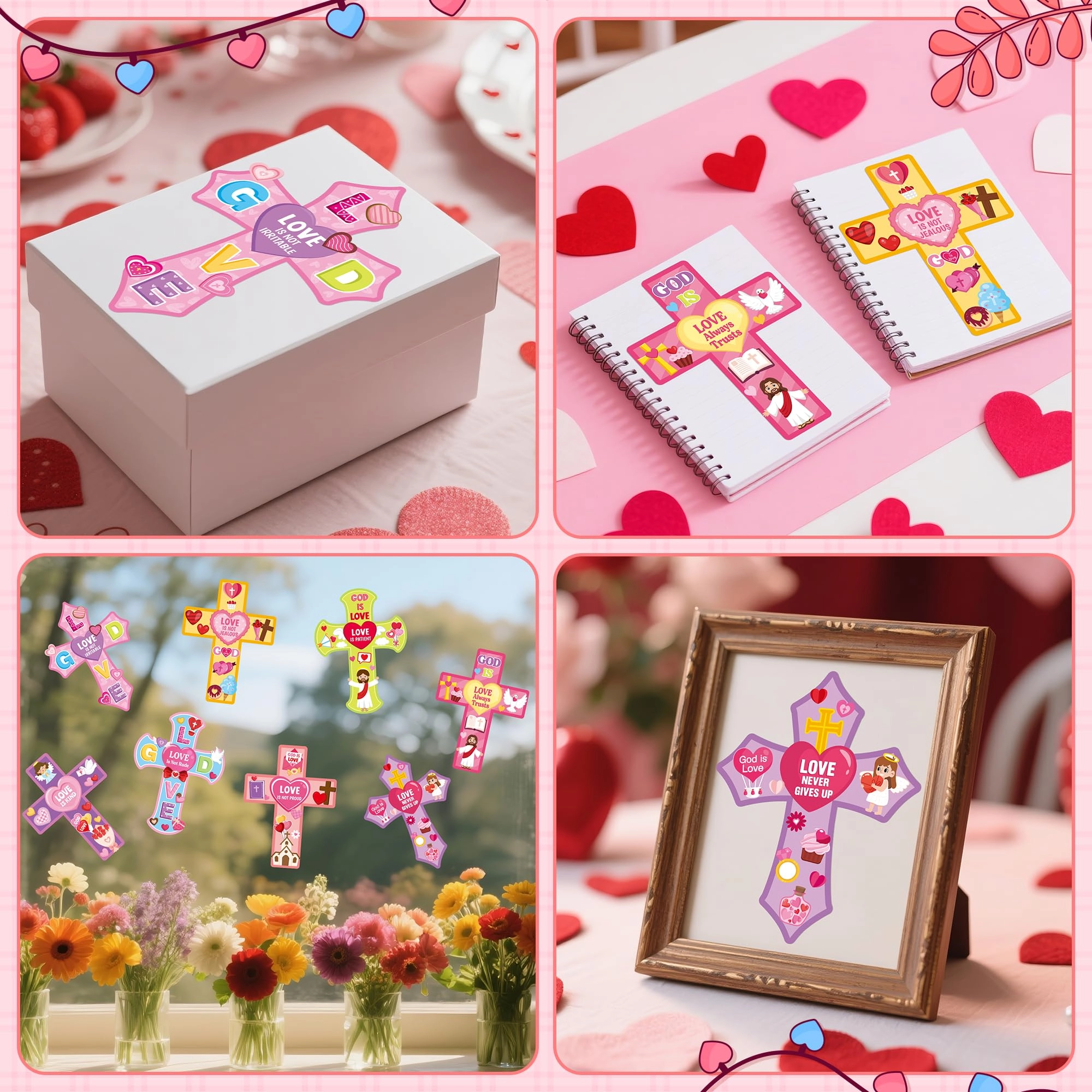 Valentines Sticker Book 40 pcs