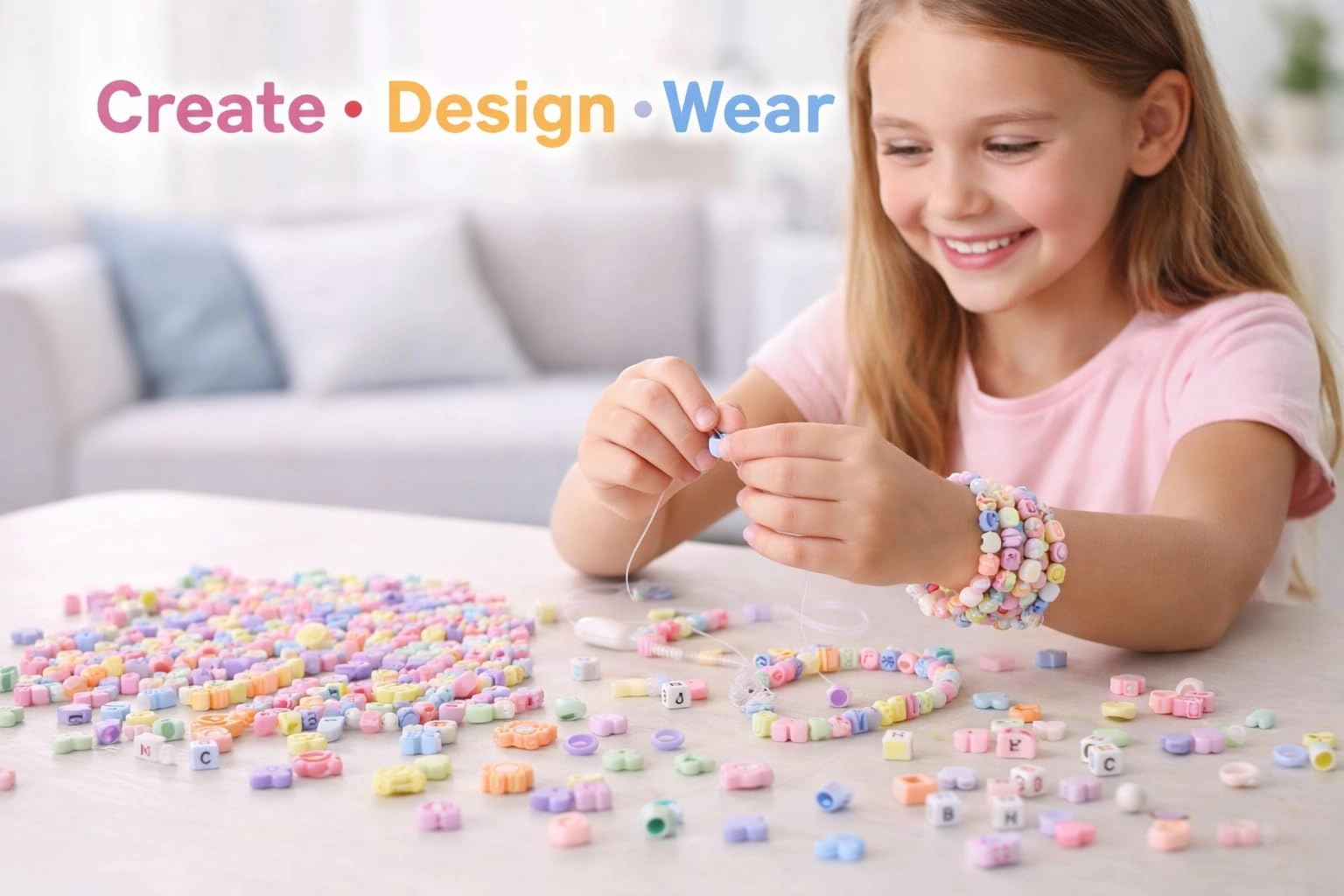 Bracelet Making Kit - 12 Types 10m Elastic Thread