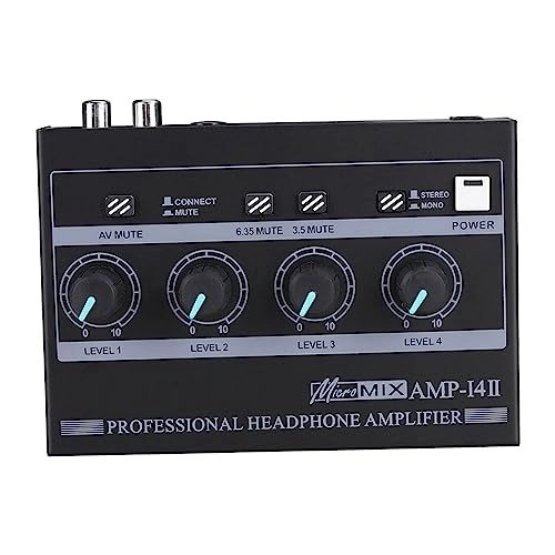 Headphone Amplifier - Portable Compact RCA 6.35Mm 3.5Mm Input