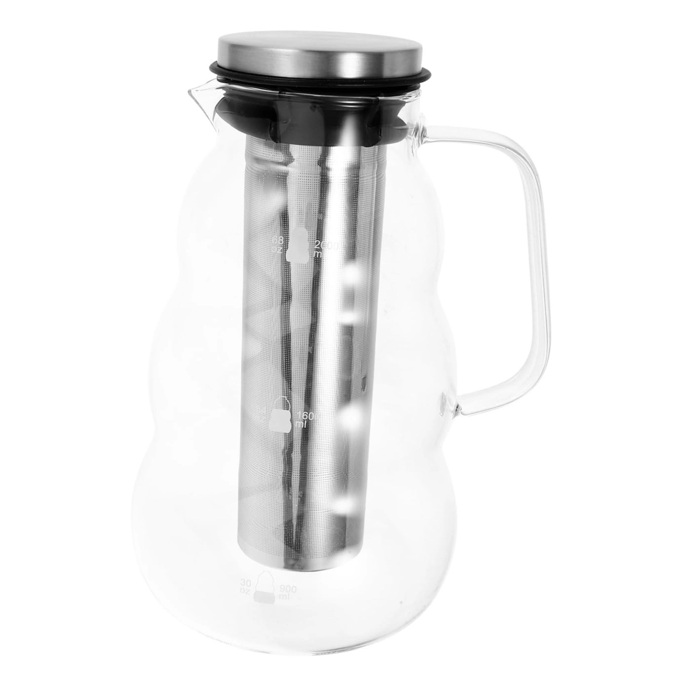 Glass Pitcher - Large Capacity Portable Strainer