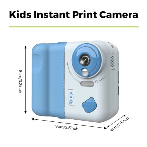 Kids Instant Print Camera - 2400W 2.4-inch Dual Lens